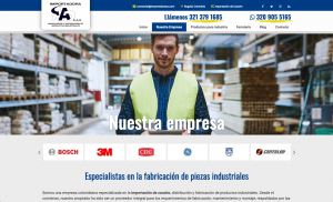 Diseño sitio web Importadora AA SAS